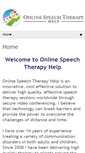 Mobile Screenshot of onlinespeechtherapyhelp.com