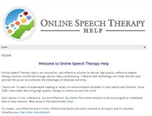 Tablet Screenshot of onlinespeechtherapyhelp.com